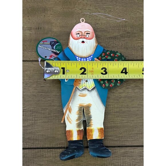 VTG Department 56 -1994 Santa's Suits Metal Christmas Ornament BRIAN PATERSON - Picture 4 of 4